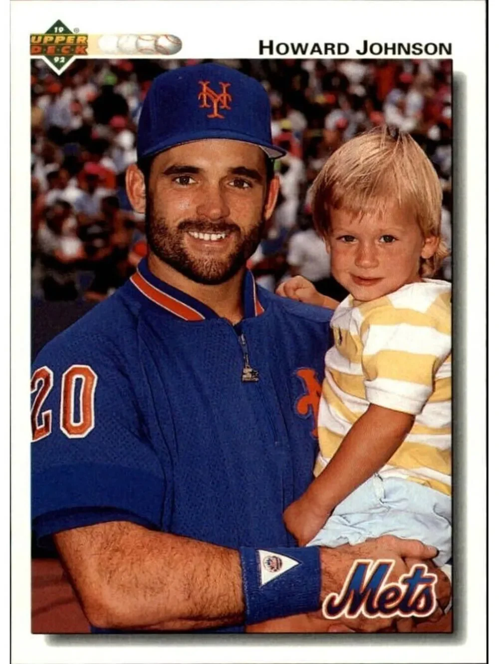 Howard Johnson 1992 Upper Deck MLB #256 Baseball Card New York Mets